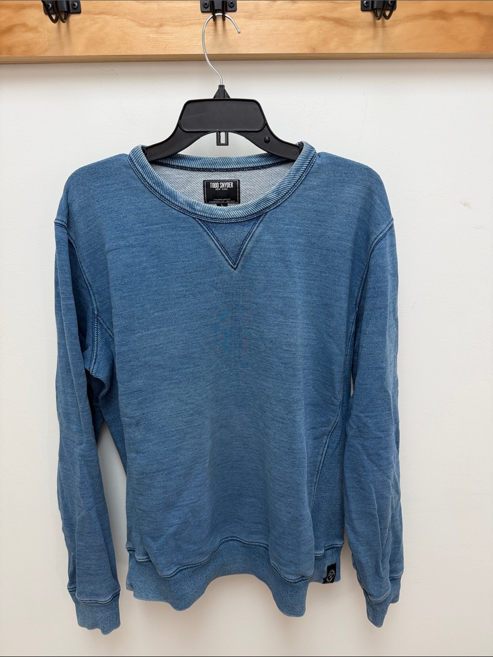 Todd Snyder Indigo Blue Crewneck Sweatshirt